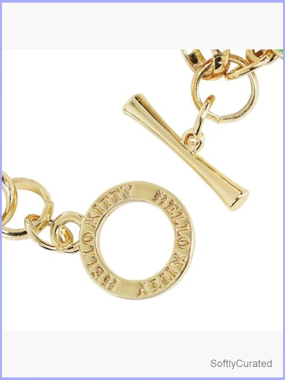 Hello Kitty Apple House Gold Locket Bracelet